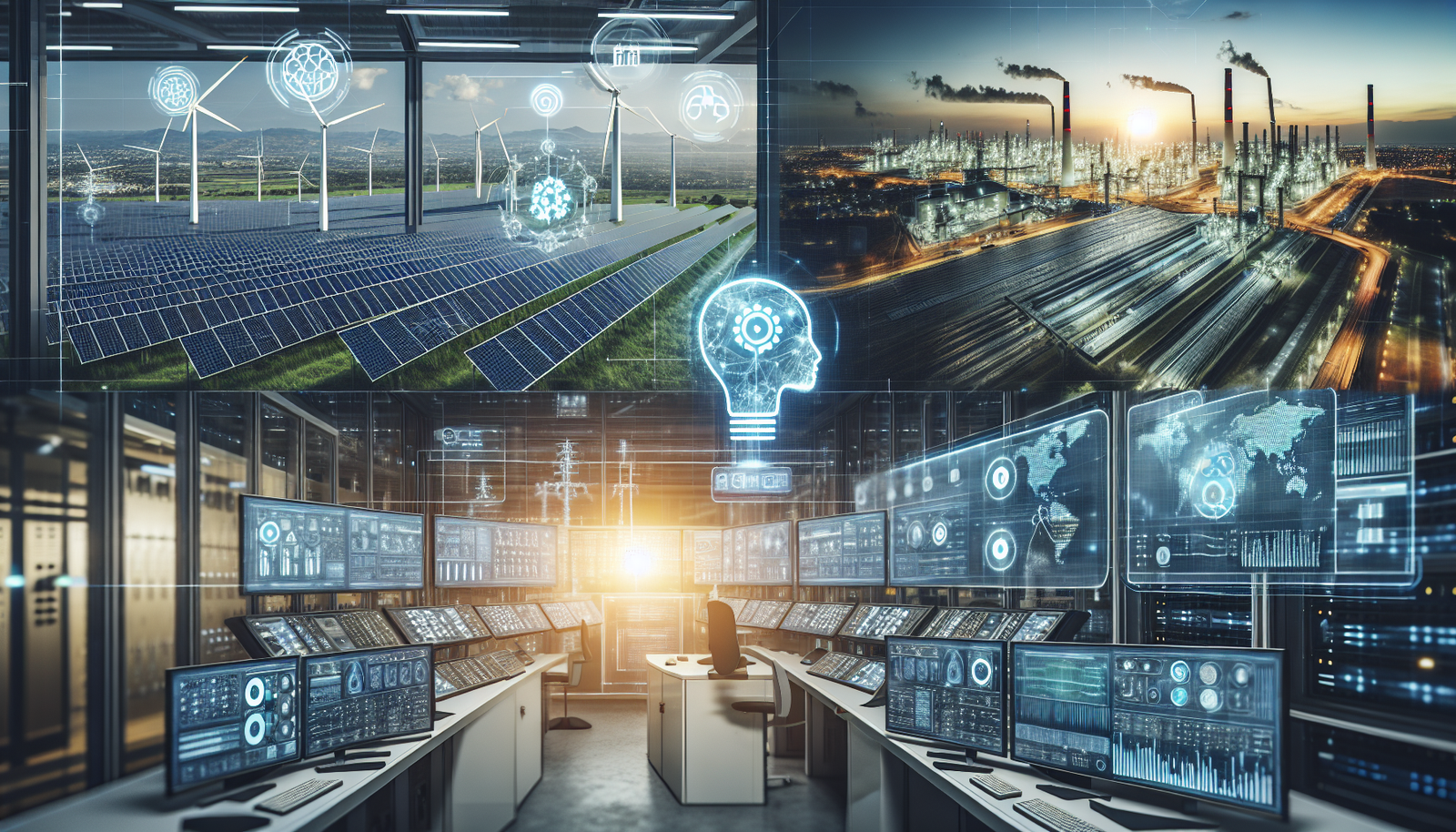 AI technologies optimizing renewable energy and waste management for carbon neutrality.